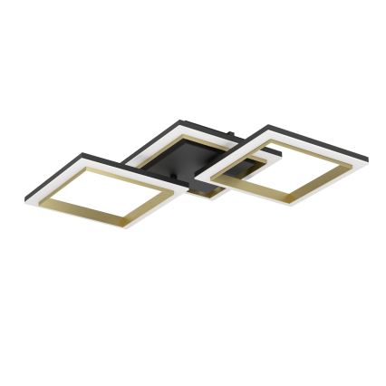 Eglo - Dimbare LED plafondlamp LED/20W/230V 4000K zwart/goud