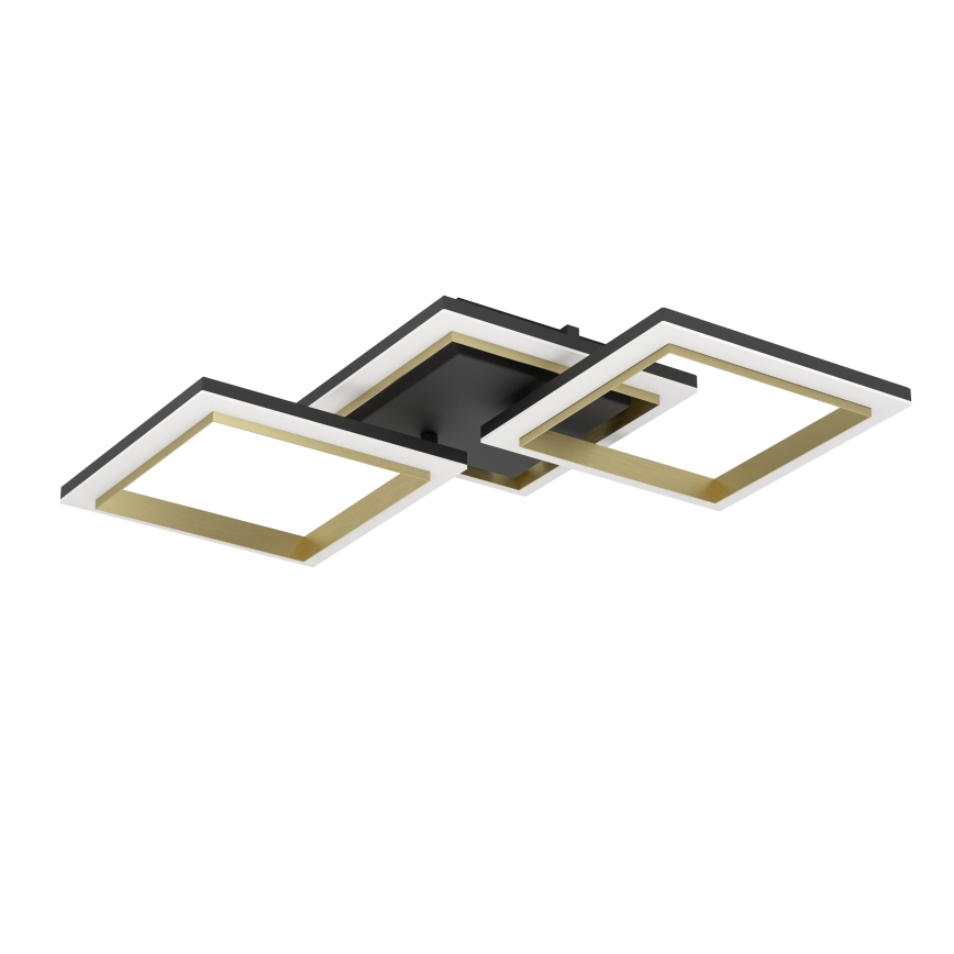 Eglo - Dimbare LED plafondlamp LED/20W/230V 4000K zwart/goud