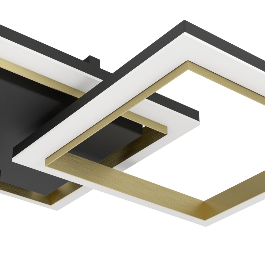 Eglo - Dimbare LED plafondlamp LED/20W/230V 4000K zwart/goud