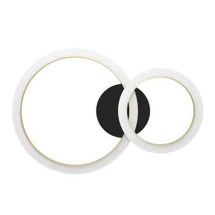 Eglo - Plafonnier à intensité variable LED/12W/230V 4000K noir/doré