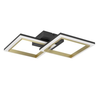 Eglo - Dimbare LED plafondlamp LED/18,4W/230V 4000K zwart/goud