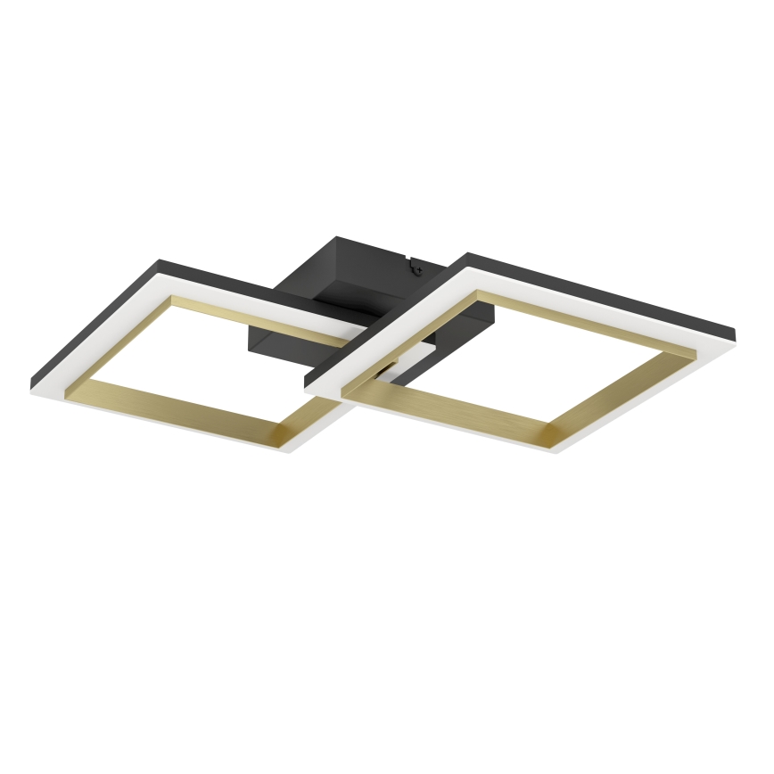Eglo - Dimbare LED plafondlamp LED/18,4W/230V 4000K zwart/goud