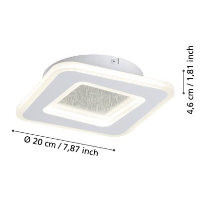 Eglo - LED wand verlichting LED/12W/230V 4000K wit