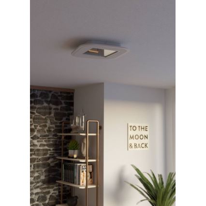 Eglo - Dimbare LED plafondlamp LED/20W/230V 2700-6500K wit + afstandsbediening