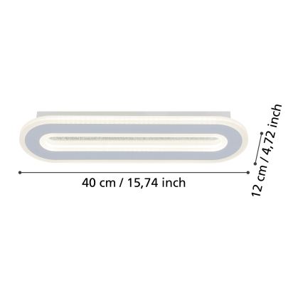 Eglo - Applique murale LED/12W/230V 4000K blanc