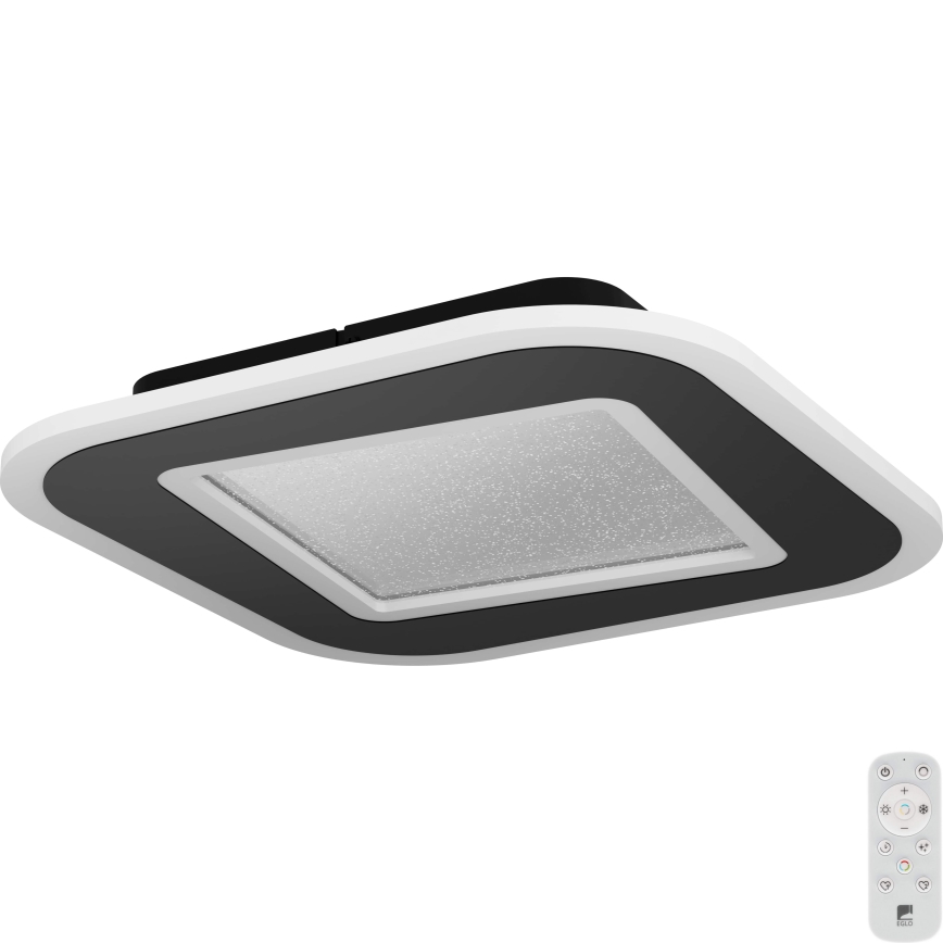 Eglo - Dimbare LED plafondlamp LED/20W/230V 2700-6500K zwart + afstandsbediening