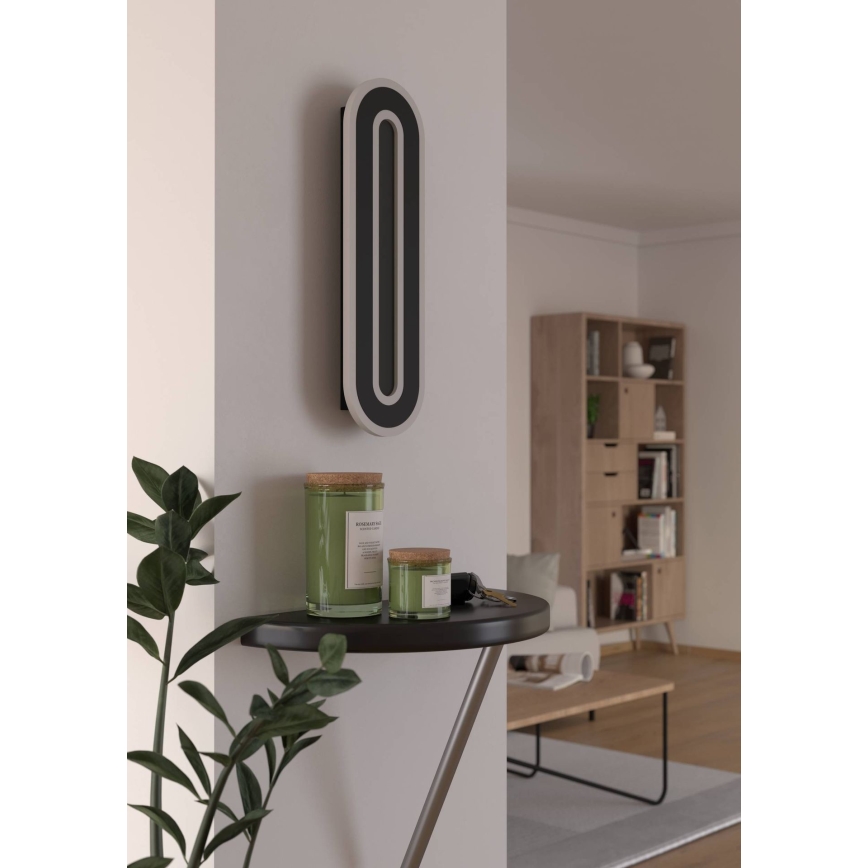 Eglo - LED wand verlichting LED/12W/230V 4000K zwart