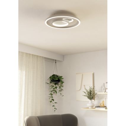 Eglo - LED Plafondlamp 1xLED/14W/230V + 1xLED/8,5W diameter 38 cm wit
