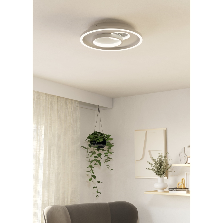 Eglo - LED Plafondlamp 1xLED/14W/230V + 1xLED/8,5W diameter 38 cm wit