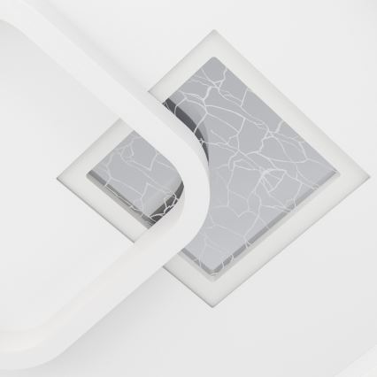 Eglo - Plafonnier 1xLED/16,2W/230V + 1xLED/9,2W 38x38 cm blanc