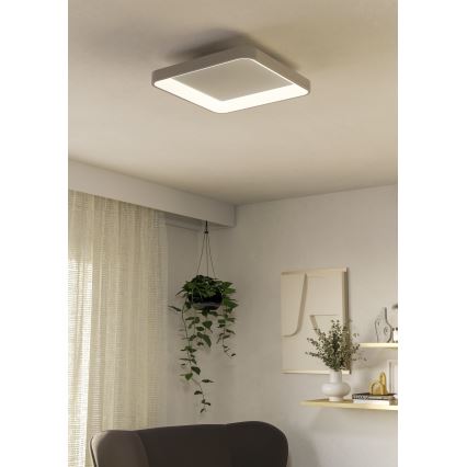 Eglo - Dimbare LED plafondlamp LORETELLO LED/12W/230V wit + afstandsbediening