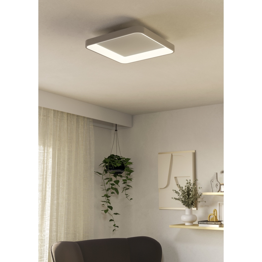 Eglo - Dimbare LED plafondlamp LORETELLO LED/12W/230V wit + afstandsbediening