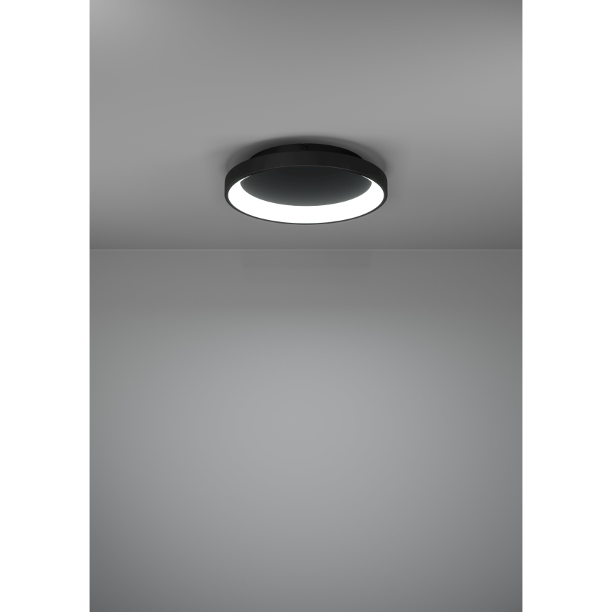 Eglo - Plafonnier à intensité variable LED/12W/230V 2700-6500K noir + télécommande
