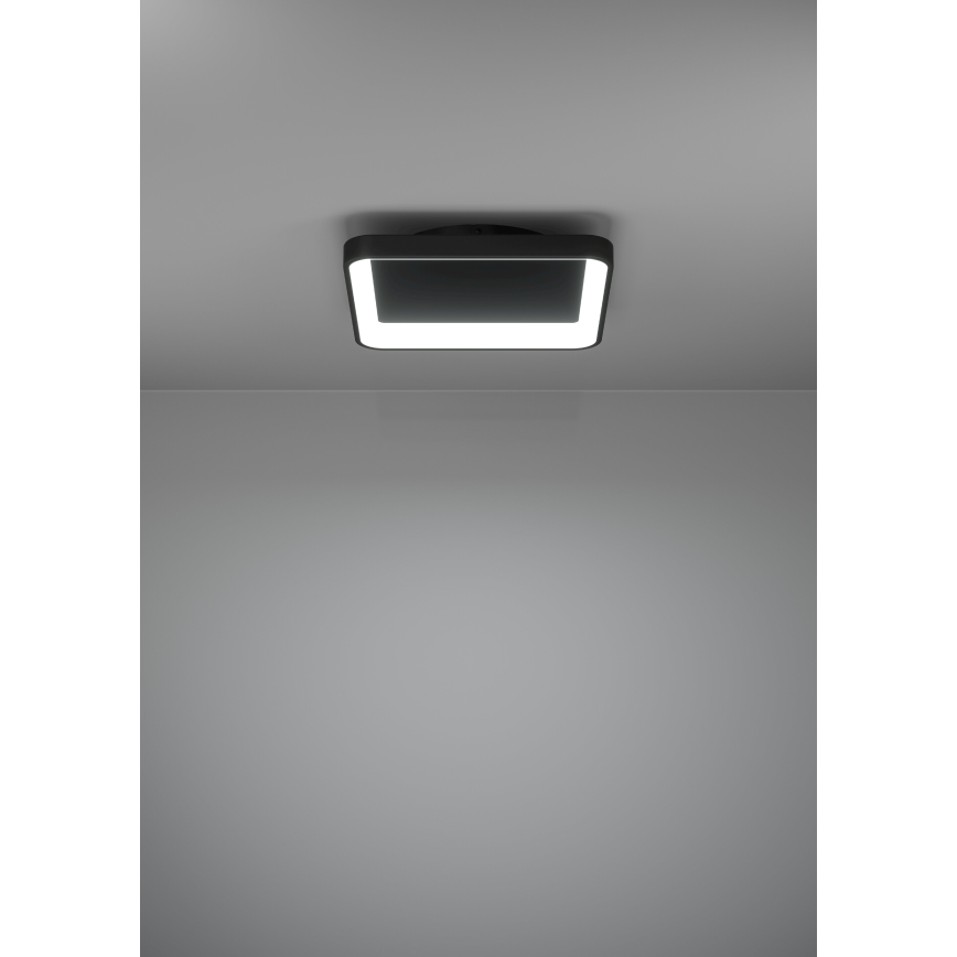 Eglo - Plafonnier à intensité variable LED/12W/230V 2700-6500K noir + télécommande