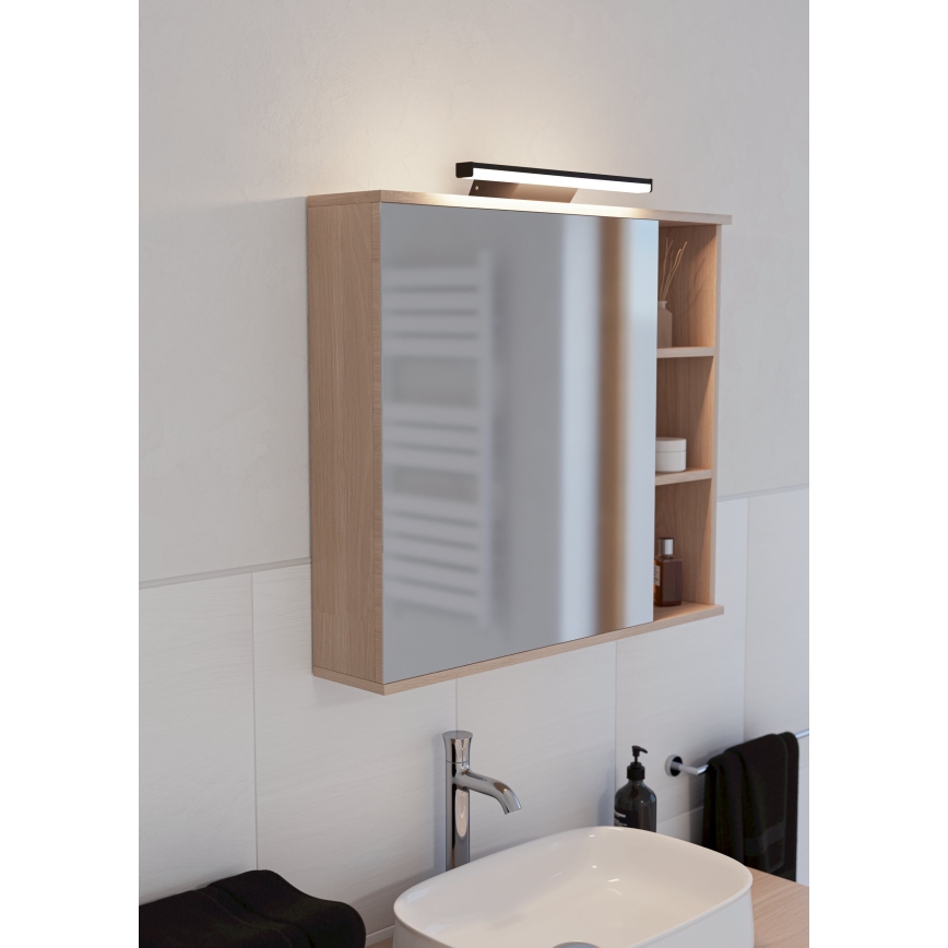 Eglo - LED RGBW Dimbaar badkamer spiegel verlichting LED/12W/230V 2700-6500K IP44 zwart