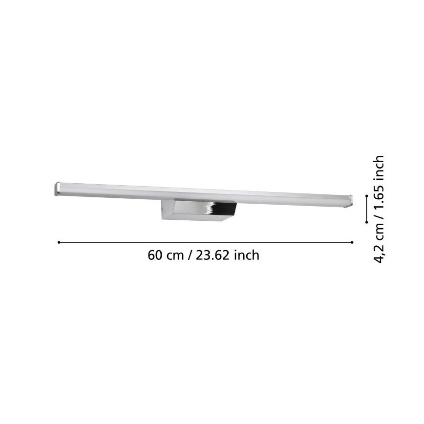 Eglo - LED RGBW Dimbaar badkamer spiegel verlichting LED/12W/230V 2700-6500K IP44 mat chroom