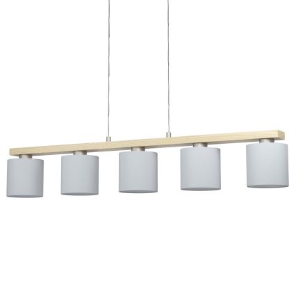 Eglo - Suspension filaire 5xE27/28W/230V