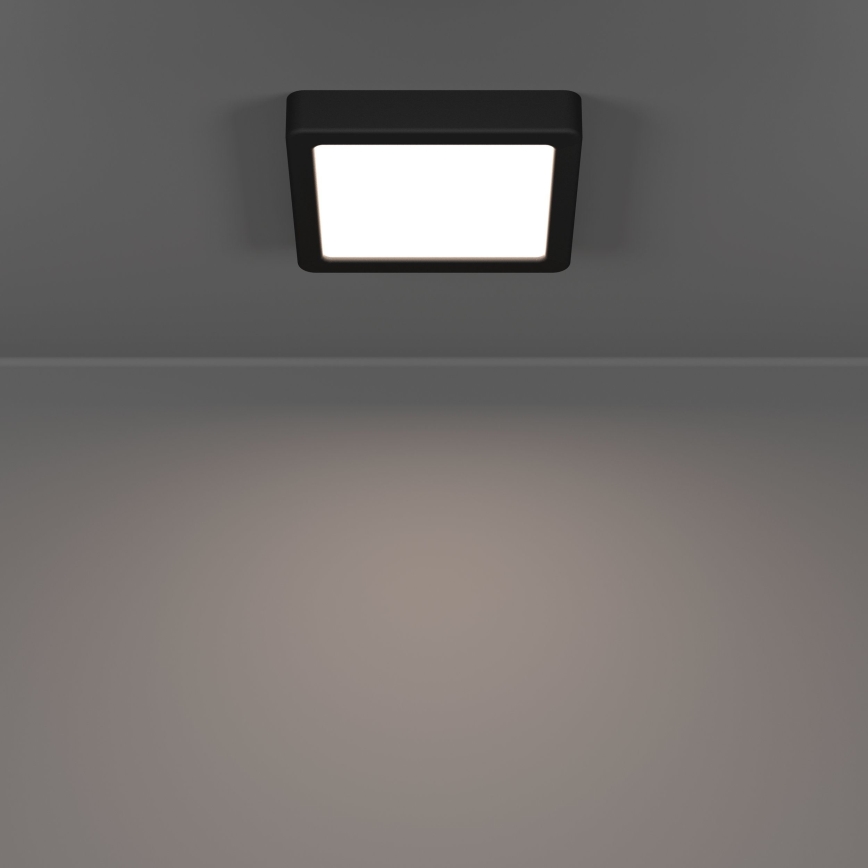 Eglo - LED plafondlamp LED/7W/230V 2700/4000/6500K 15x15cm zwart