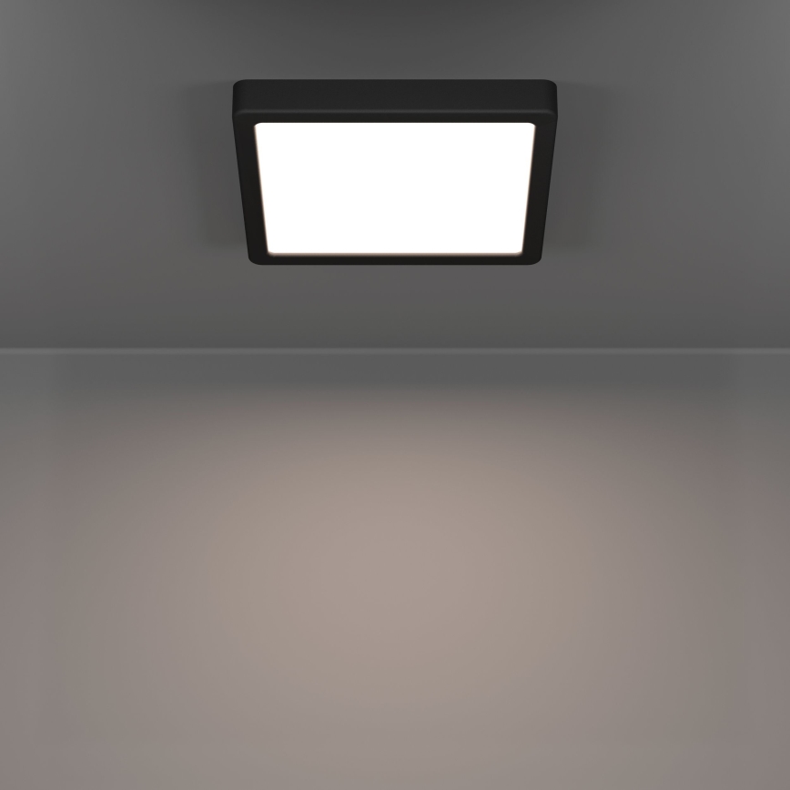 Eglo - LED plafondlamp LED/10,5W/230V 2700/4000/6500K 22x22cm zwart