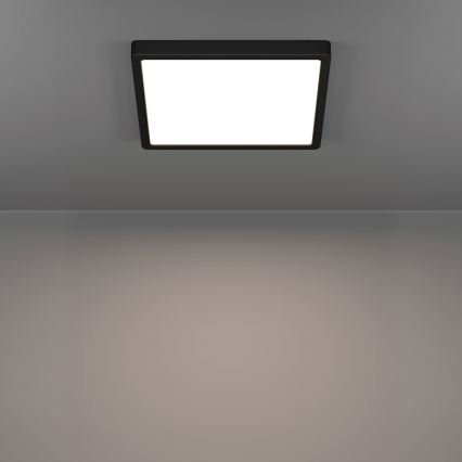 Eglo - LED plafondlamp LED/13W/230V 2700/4000/6500K 29x29cm zwart