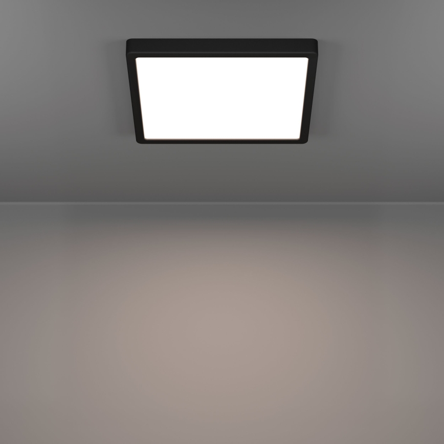 Eglo - Plafonnier LED/13W/230V 2700/4000/6500K 29x29cm noir