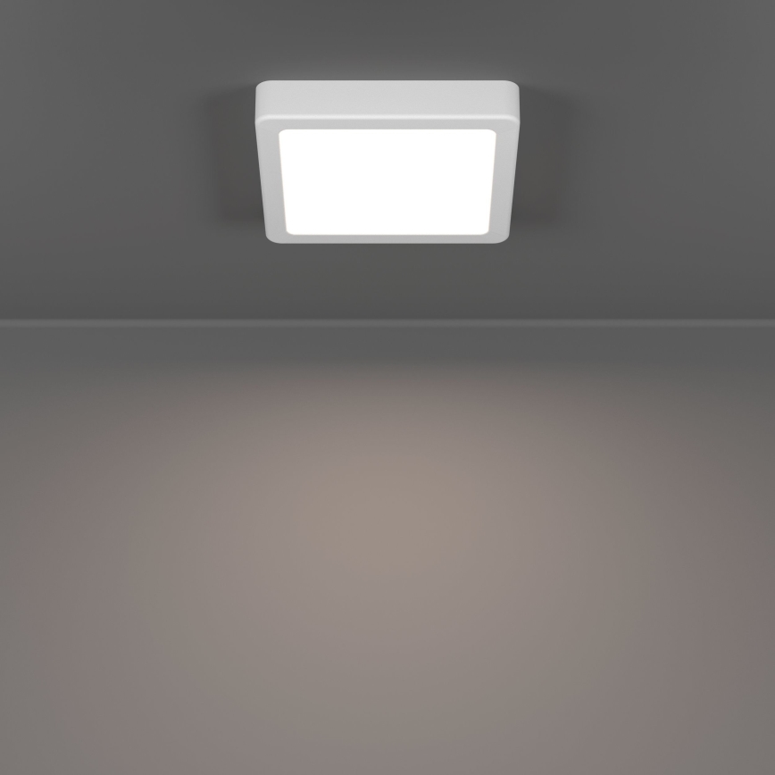 Eglo - Plafonnier LED 7W, 230V, 3 températures de couleur (2700/4000/6500K), 15×15 cm, blanc