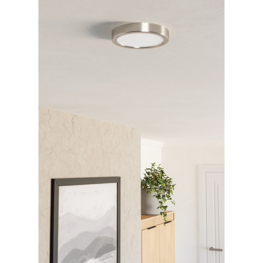 Eglo - Plafonnier LED 7,5 W/230 V 2700/4000/6500 K Ø 16,6 cm chrome mat