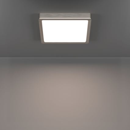 Eglo - LED plafondlamp LED/10,5W/230V 2700/4000/6500K 22x22 cm mat chroom