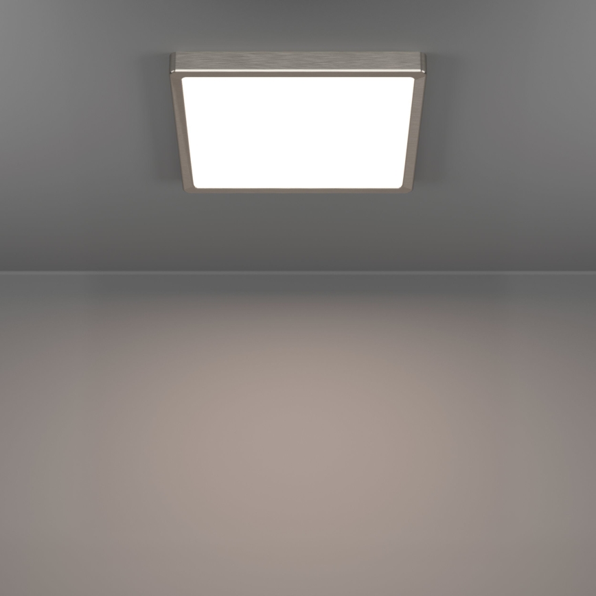 Eglo - LED plafondlamp LED/13W/230V 2700/4000/6500K 29x29 cm mat chroom