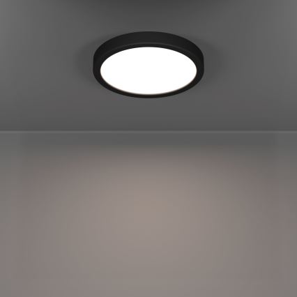 Eglo - LED plafondlamp voor de badkamer LED/11,5W/230V 2700/4000/6500K Ø 21,1 cm IP44 zwart