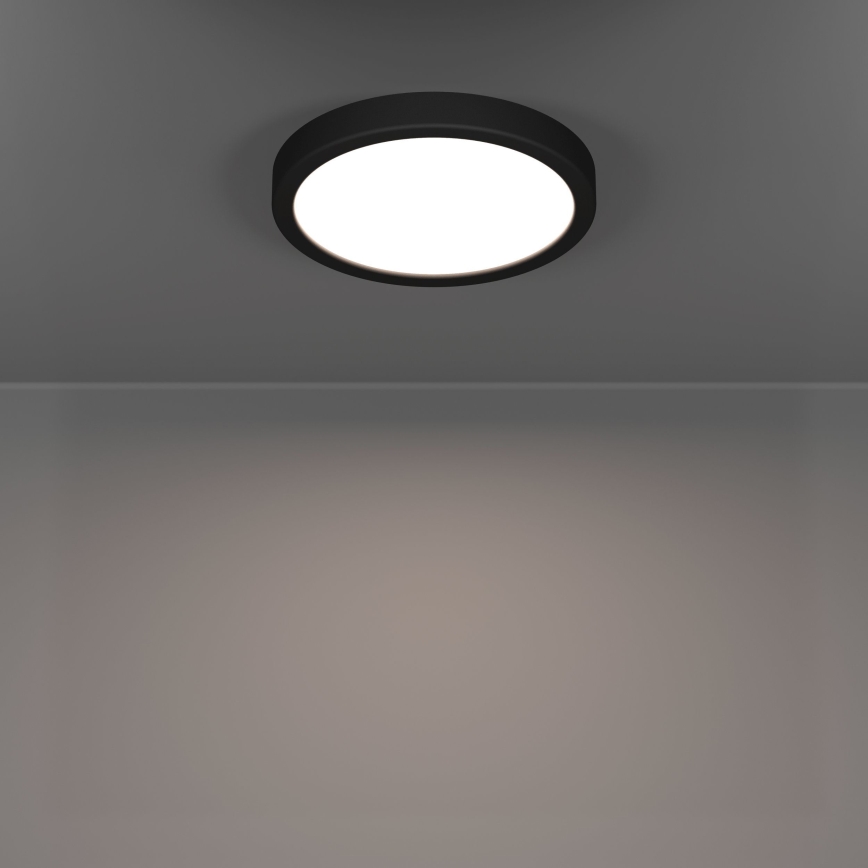 Eglo - Plafonnier LED pour salle de bains LED/11,5W/230V 2700/4000/6500K Ø 21,1 cm IP44 noir