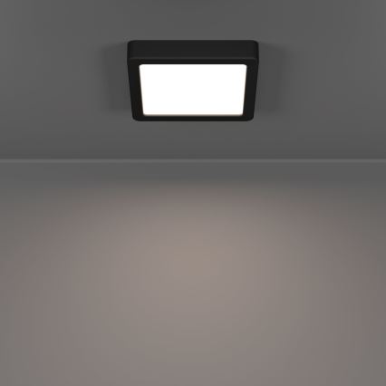Eglo - LED-plafondlamp voor badkamer LED/7W/230V 2700/4000/6500K 15x15 cm IP44 zwart