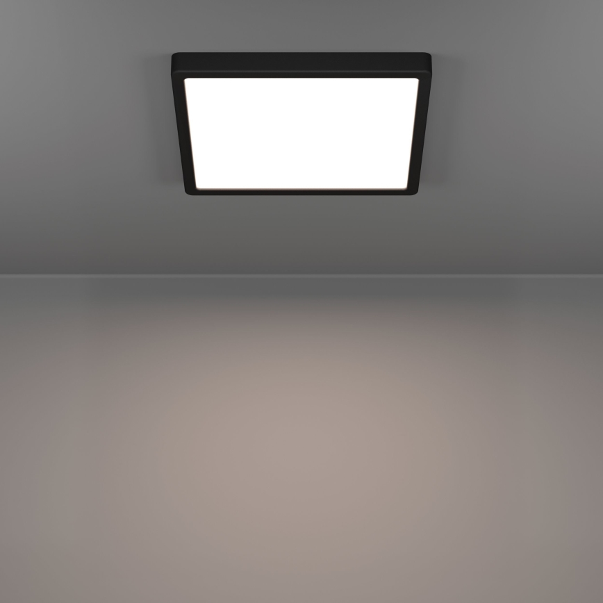 Eglo - LED-plafondlamp voor de badkamer LED/13W/230V 2700/4000/6500K 29x29 cm IP44 zwart