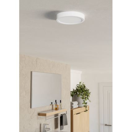 Eglo - LED plafondlamp voor badkamer LED/7,5W/230V 2700/4000/6500K Ø 16,6 cm IP44 wit