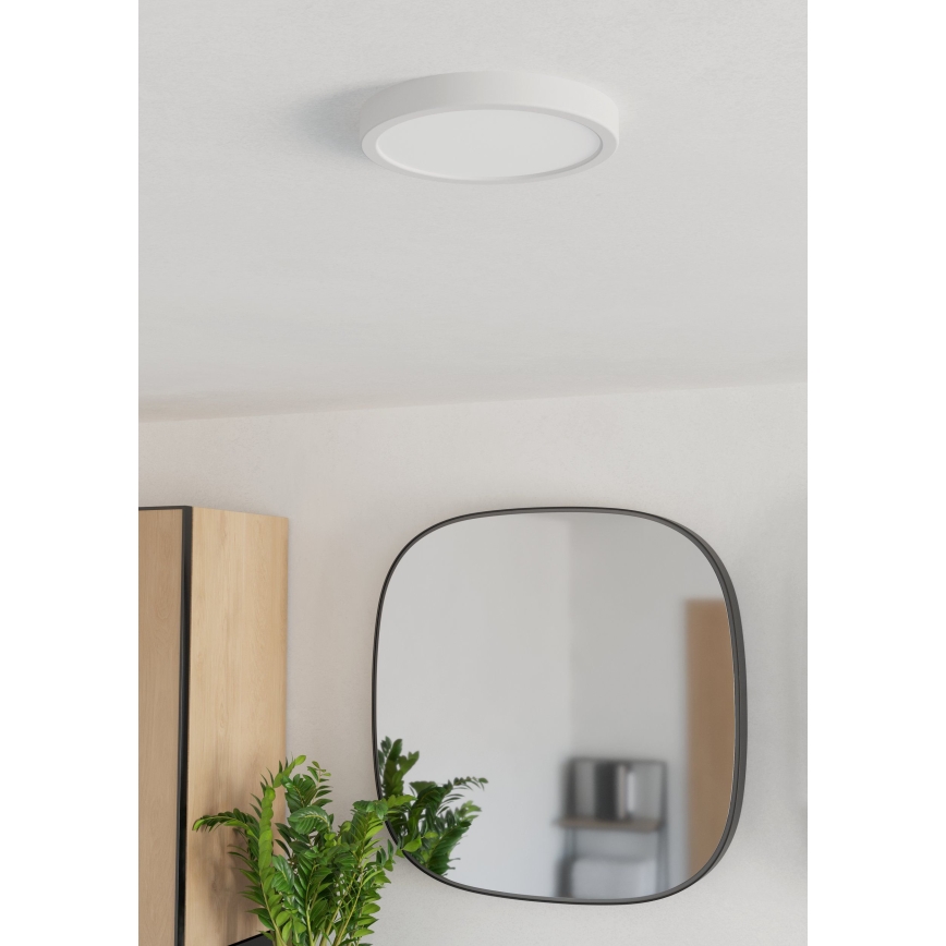 Eglo - LED badkamerplafondlamp LED/11,5W/230V Ø 21,1 cm IP44 wit