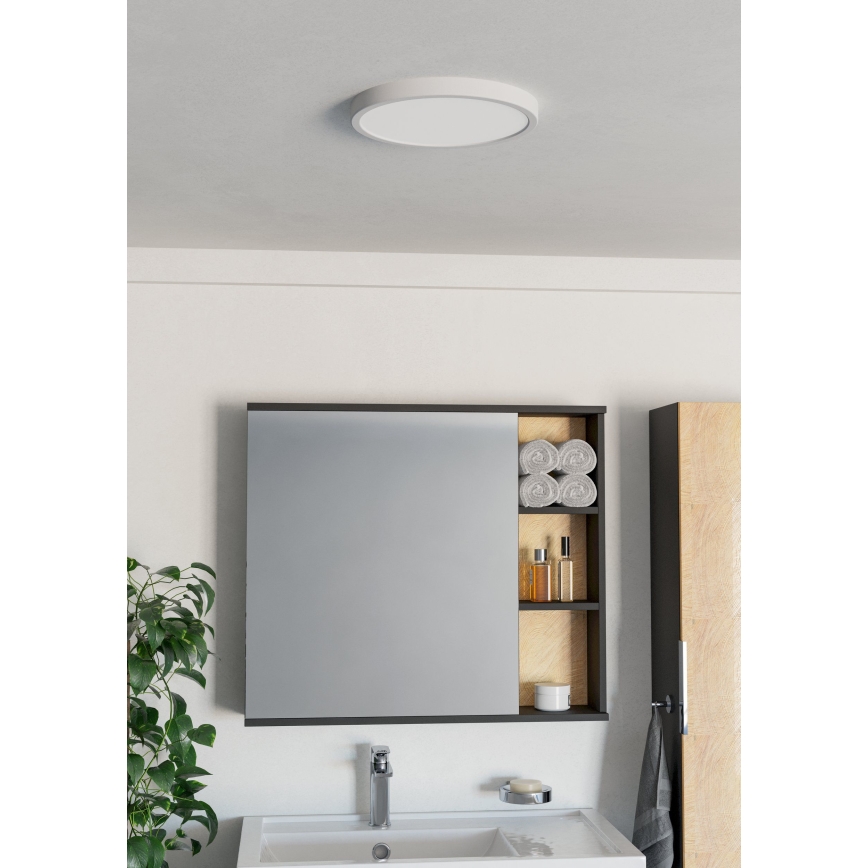 Eglo - LED plafondlamp voor badkamer LED/14,2W/230V Ø 27,8 cm IP44 wit