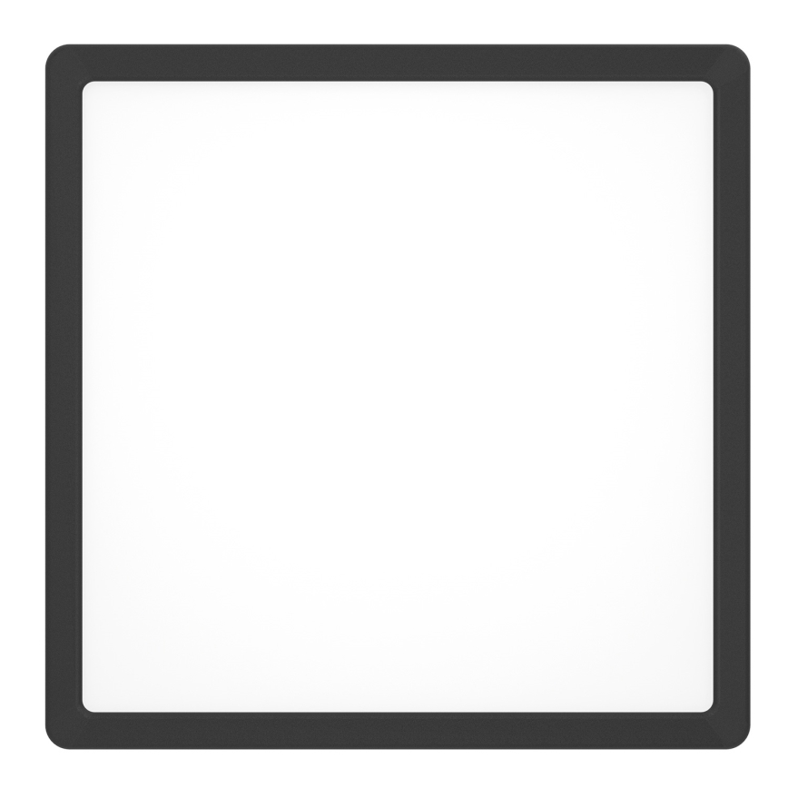 Eglo - LED RGBW dimbare plafondlamp voor badkamer LED/13,5W/230V 2700-6500K 29,5x29,5 cm IP44 zwart