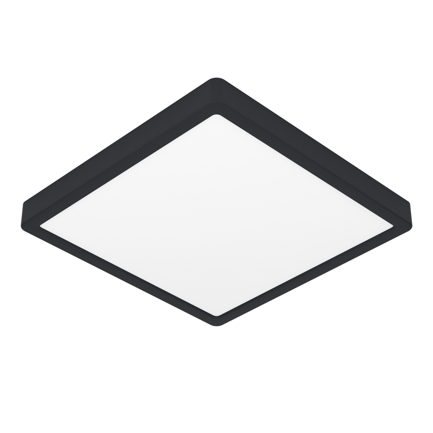 Eglo - Plafonnier LED RGBW dimmable pour salle de bains LED/13,5W/230V 2700-6500K 29,5x29,5 cm IP44 noir