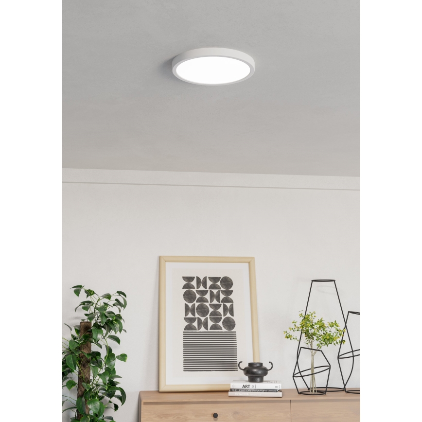Eglo - LED RGBW dimbare badkamerplafondlamp LED/14,3W/230V 2700-6500K Ø 27,8 cm IP44 wit