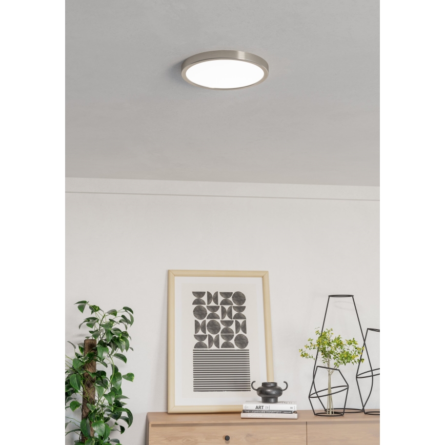 Eglo - Plafonnier de salle de bains LED RGBW dimmable LED/14,3W/230V 2700-6500K Ø 27,8 cm IP44 chrome mat