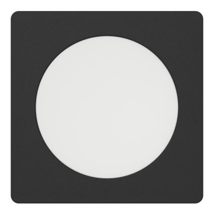 Eglo - LED inbouwspot LED/6,3W/230V 2700/4000/6500K 11,9x11,9 cm zwart