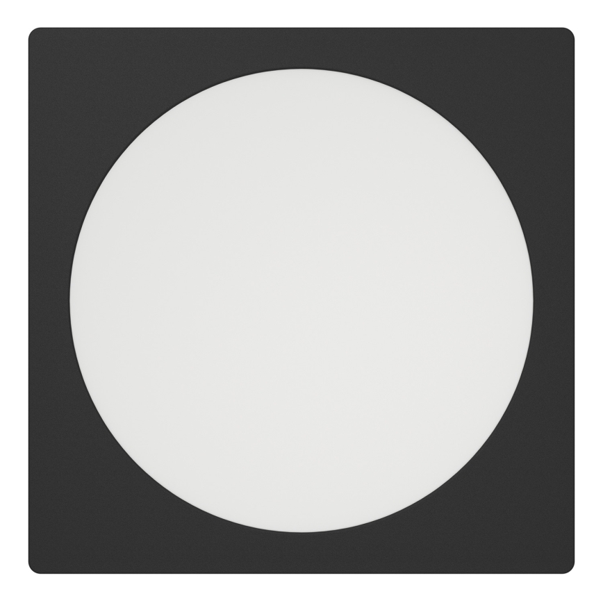 Eglo - LED inbouwarmatuur LED/18,5W/230V 2700/4000/6500K 21,6x21,6 cm zwart