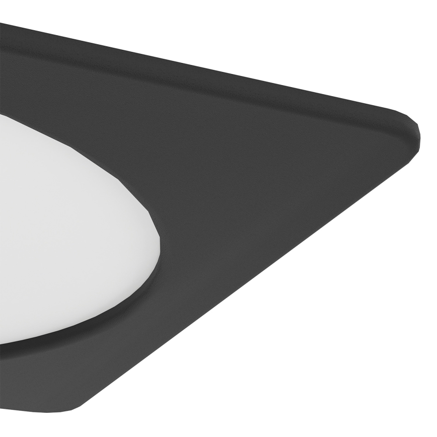 Eglo - Plafonnier encastré LED/18,5W/230V 2700/4000/6500K 21,6x21,6 cm noir