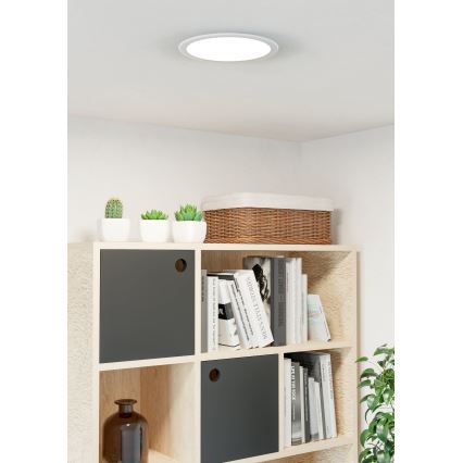 Eglo - Plafonnier encastré LED/18,5W/230V 2700/4000/6500K Ø 21,6 cm blanc