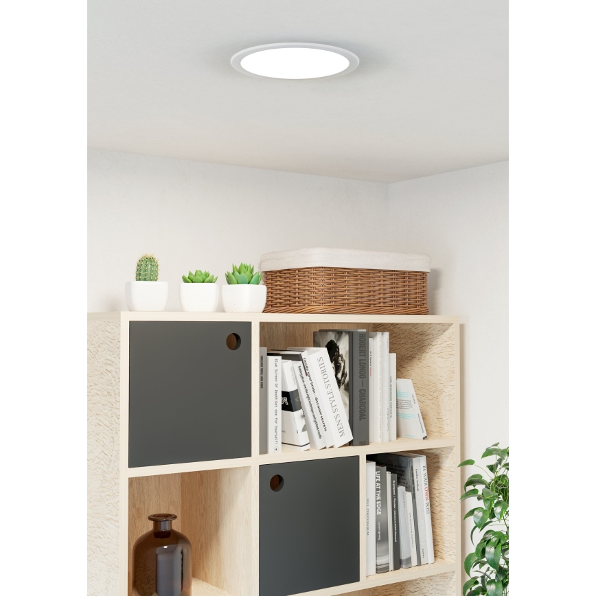 Eglo - Plafonnier encastré LED/18,5W/230V 2700/4000/6500K Ø 21,6 cm blanc