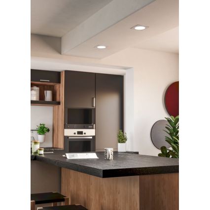 Eglo - LED inbouwarmatuur LED/6,3W/230V 2700/4000/6500K 11,9x11,9 cm wit