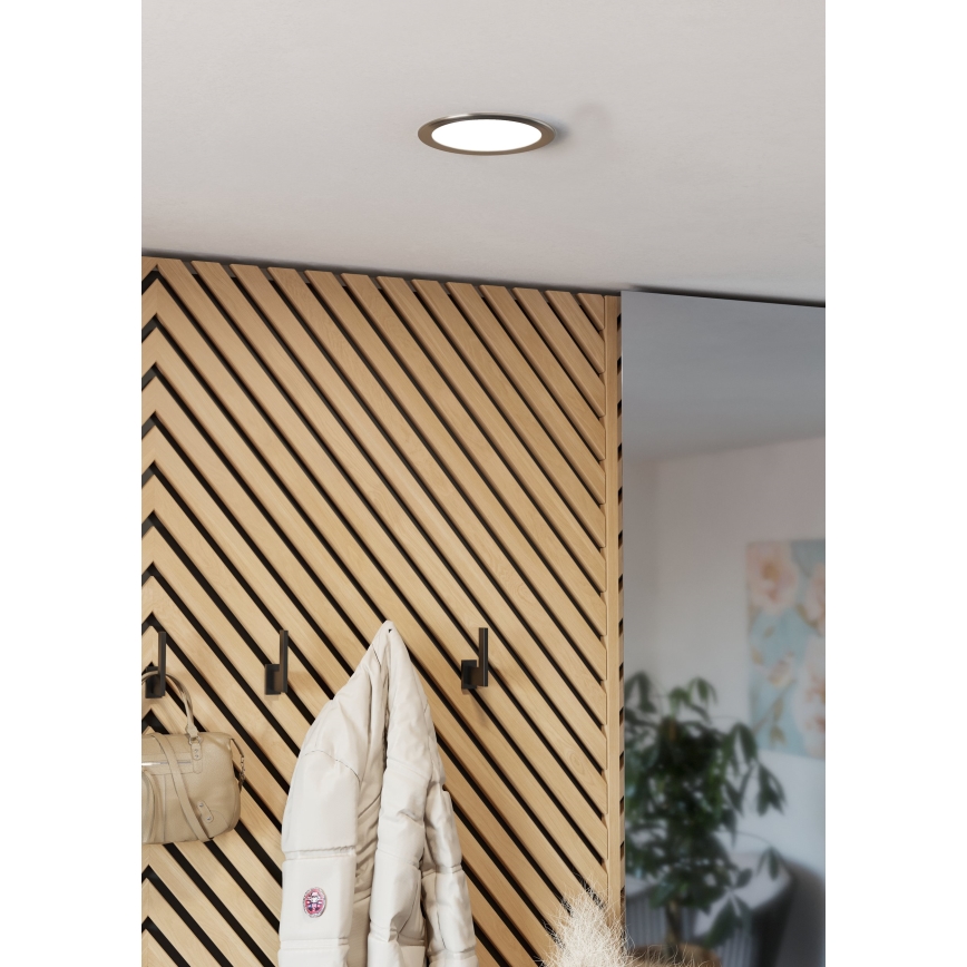 Eglo - Luminaire encastré LED/10,5W/230V 2700/4000/6500K Ø 16,8 cm chrome mat