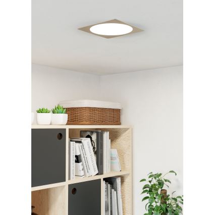 Eglo - LED inbouwarmatuur LED/18,5W/230V 2700/4000/6500K 21,6x21,6 cm mat chroom