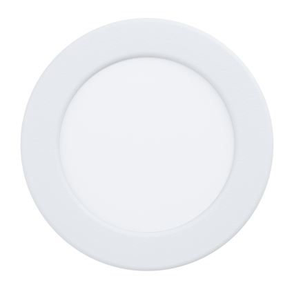 Eglo - Plafonnier encastré LED pour salle de bains, 6,3 W, 230 V, 2700/4000/6500 K (3 températures de couleur sélectionnables), diam. 11,9 cm, IP44, blanc