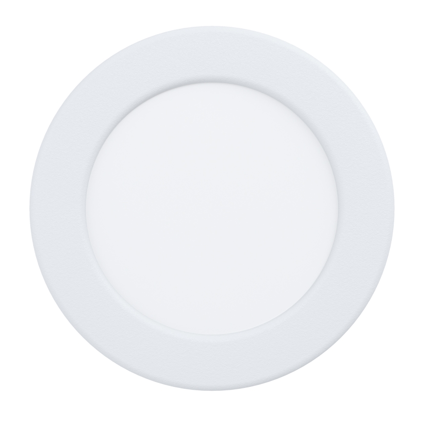 Eglo - Plafonnier encastré LED pour salle de bains, 6,3 W, 230 V, 2700/4000/6500 K (3 températures de couleur sélectionnables), diam. 11,9 cm, IP44, blanc